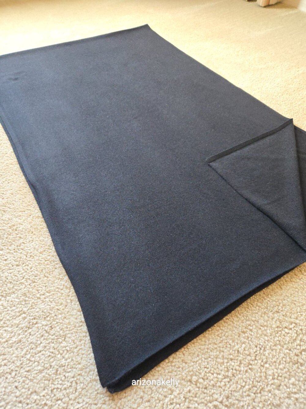 NWOT Garnet Hill Cashmere Scarf Black Knit - Picture 6 of 11